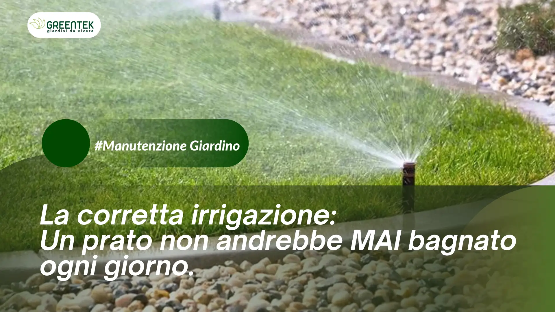 La corretta irrigazione