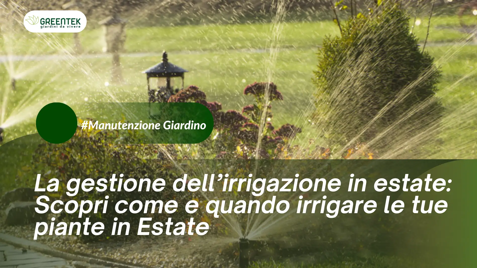 La gestione dell’irrigazione in estate